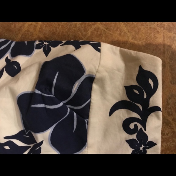 Strapless sundress Hawaiian print - Picture 4 of 5